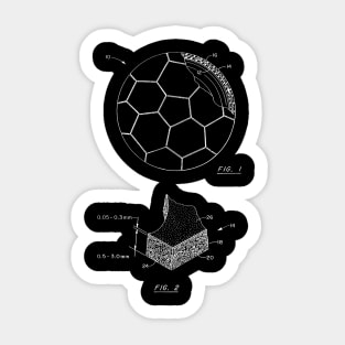 Soccer Ball Vintage Patent Drawing Sticker